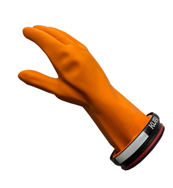 Orange Standard Latex Gloves
