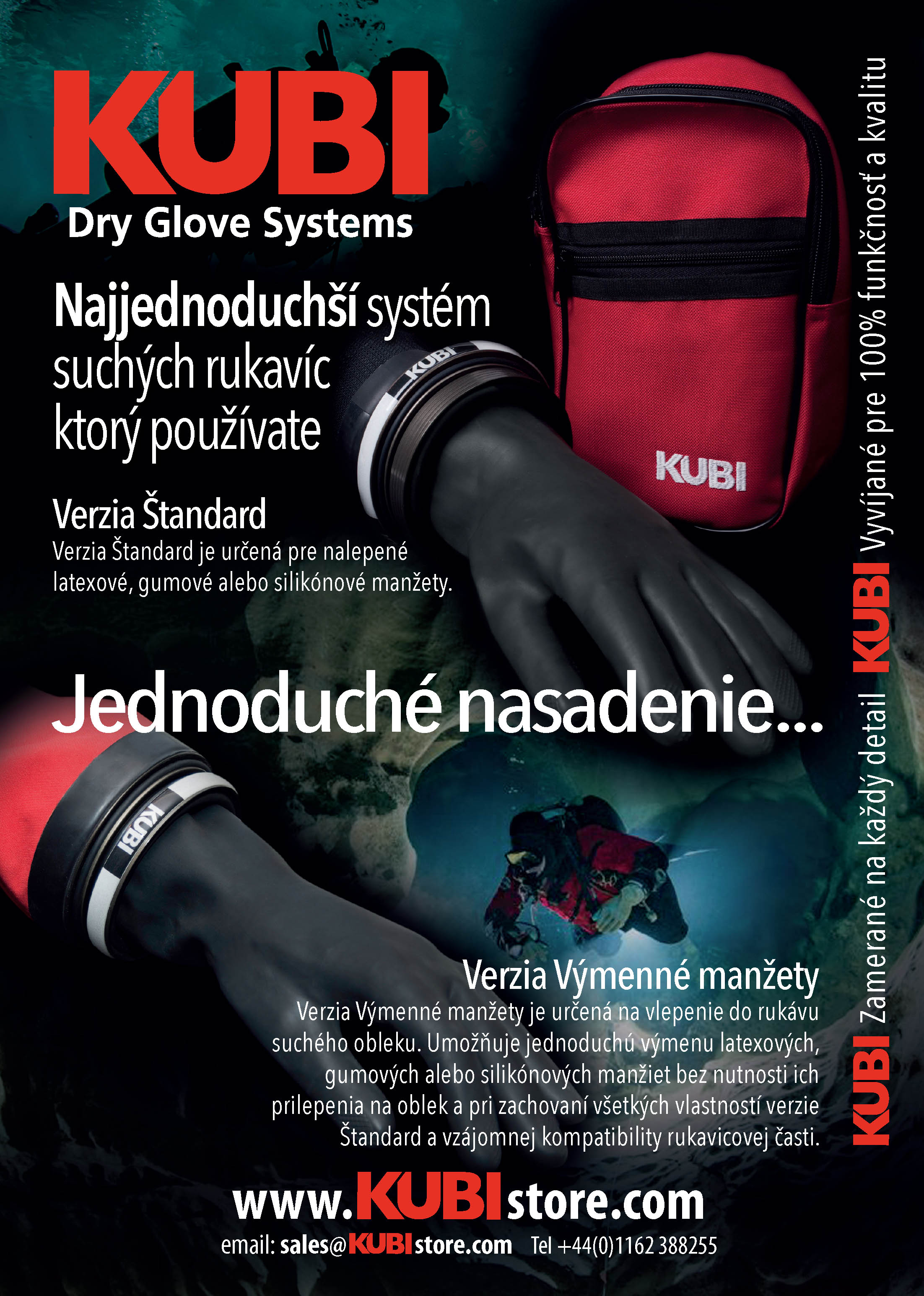 KUBI Dry Gloves A2 Dive Store Poster - Slovak/Czech Edition